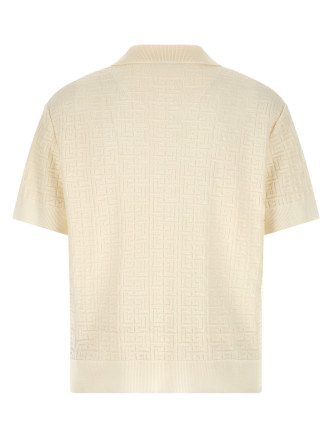 Monogram jacquard polo shirt #