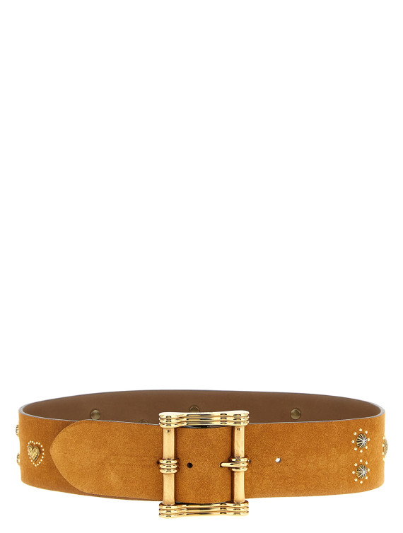 Suede studded belt #1