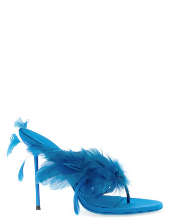 'Lidia Feather Thong' mules