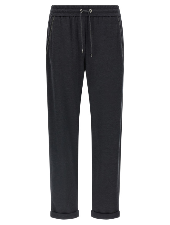 'Shiny Pocket Detail' joggers #1