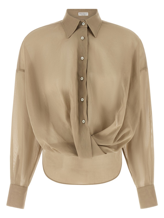 Рубашка, блузка BRUNELLO CUCINELLI Taffeta shirt (M0F91MX616C8690) #1