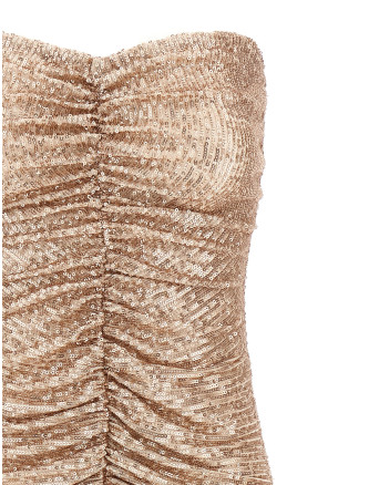 'Strapless Shirred Front' dress #