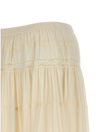 Lace insert skirt #