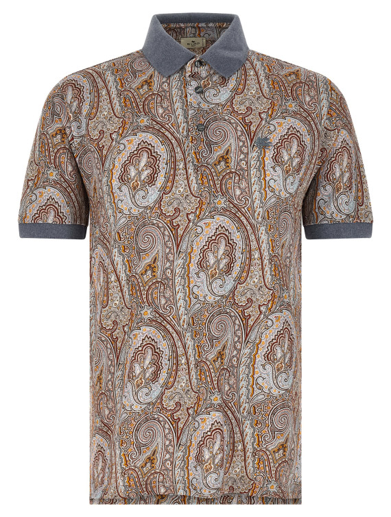 'Arnica Paisley' polo shirt #1