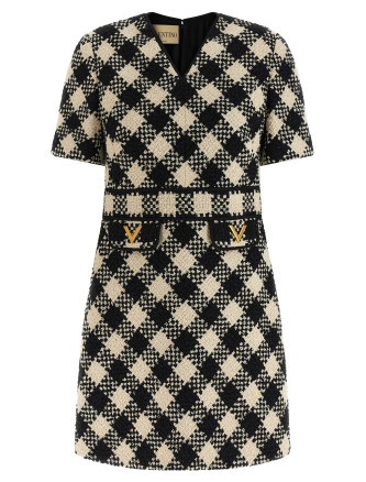 Valentino Garavani Damier Tweed dress