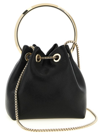 Ручная сумка JIMMY CHOO 'Bon Bon' (BONBONTYTBLACKLIGHTGOLD) #