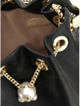 Ручная сумка JIMMY CHOO 'Bon Bon' (BONBONTYTBLACKLIGHTGOLD) #