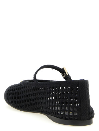 Crochet cotton ballet flats #