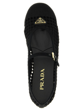 Crochet cotton ballet flats #