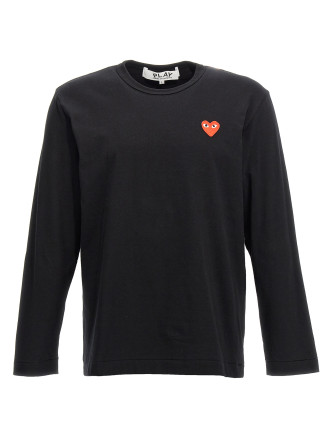 Футболка COMME DES GARÇONS PLAY Logo patch t-shirt