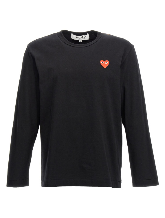 Футболка COMME DES GARÇONS PLAY Logo patch t-shirt (AXT1181) #1