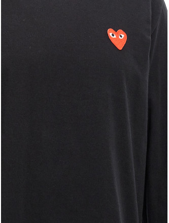 Футболка COMME DES GARÇONS PLAY Logo patch t-shirt (AXT1181) #