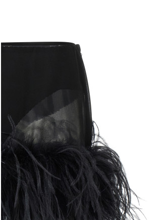 Макси THE ATTICO Feather skirt (260WCR00153100) #
