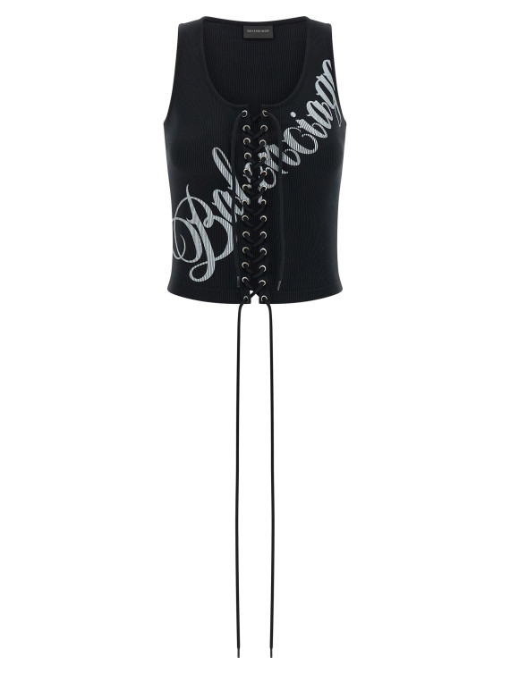 'Lace-Up' top #1