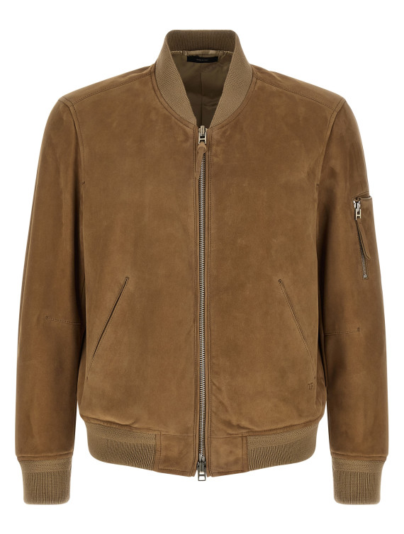 Suede bomber jacket #1