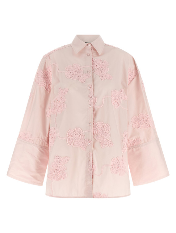 Floral embroidery shirt #1