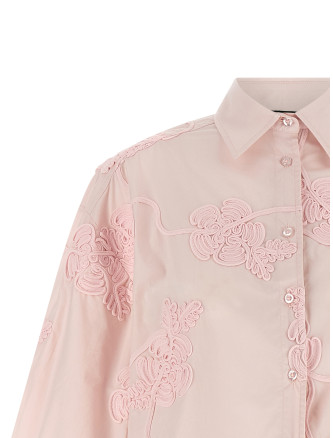 Floral embroidery shirt #