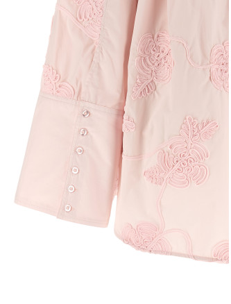 Floral embroidery shirt #