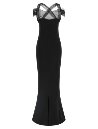 'Draped Padded Cup Maxi' dress #