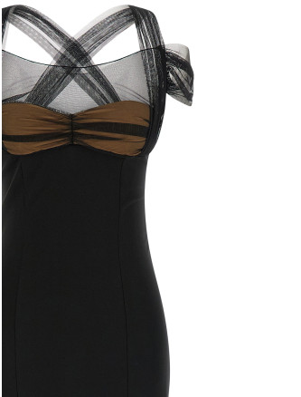 'Draped Padded Cup Maxi' dress #