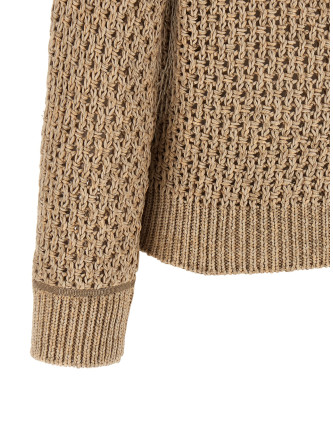 Mouliné yarn sweater #