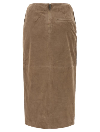 Suede skirt #
