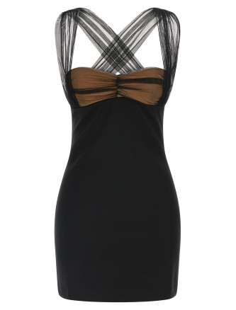 'Draped Padded Cup Mini' dress