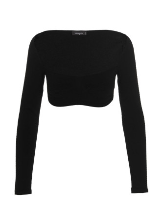 Ribbed cropped sweater