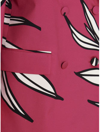 Floral print blazer jacket #