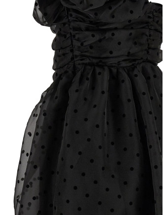 'Black Organza Ruched' dress #
