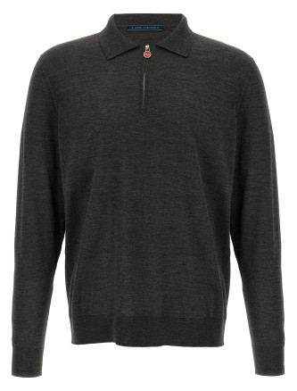 Поло KITON Halfzip polo shirt