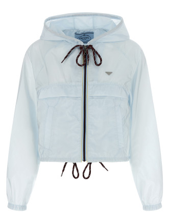 Re-Nylon Feather crop jacket