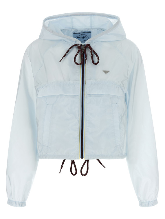 Re-Nylon Feather crop jacket #1