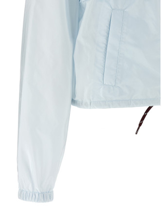 Re-Nylon Feather crop jacket #