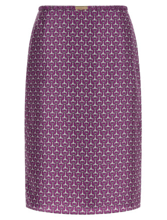 'Morsetto' print skirt