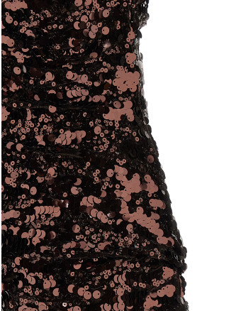 'Brown Sequins Mini' dress #