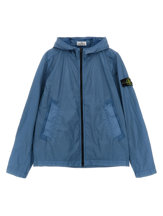 Crinkled effect nylon jacket #1