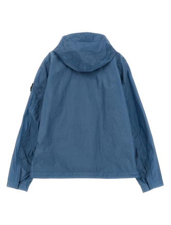 Crinkled effect nylon jacket #