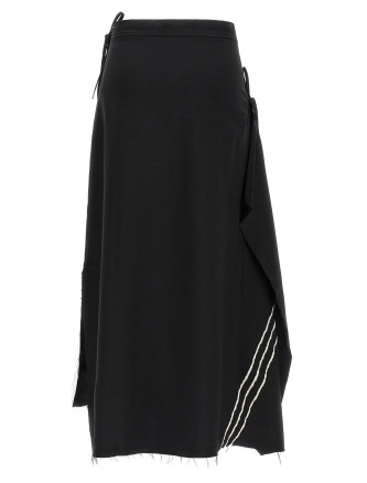 'Y-3 Sport Uniform Raw Cut 3-Stripes' skirt #