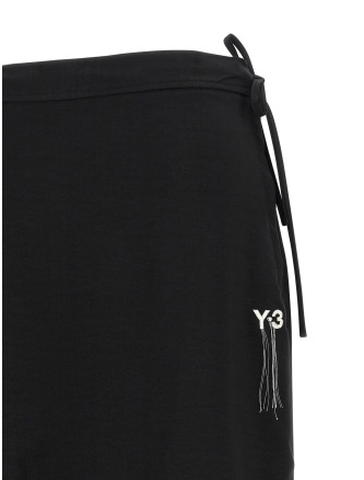 'Y-3 Sport Uniform Raw Cut 3-Stripes' skirt #