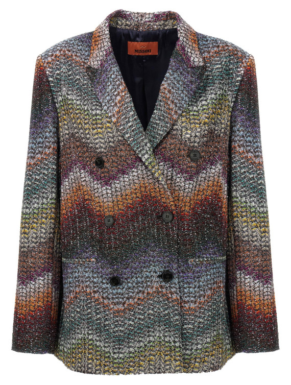 Lamé and sequin viscose blazer #1