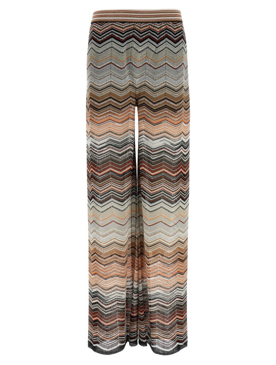 Chevron lamé pants #1