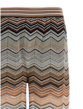 Chevron lamé pants #