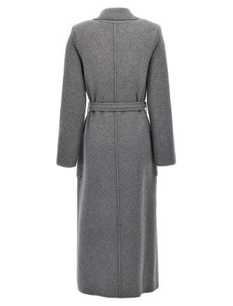 Пальто, тренч ELISABETTA FRANCHI Double-breasted knit coat (CK16S46E2CL3) #