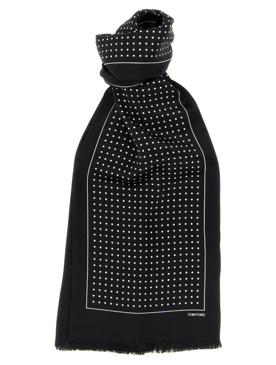 Шарф, платок TOM FORD Polka dot silk scarf (SSD027S0199NAA) #1