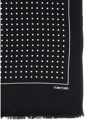 Шарф, платок TOM FORD Polka dot silk scarf (SSD027S0199NAA) #
