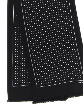 Шарф, платок TOM FORD Polka dot silk scarf (SSD027S0199NAA) #