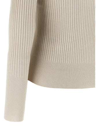 Поло PESERICO Lurex ribbed polo shirt (A99344F1809287940) #