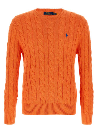 Cotton braided sweater