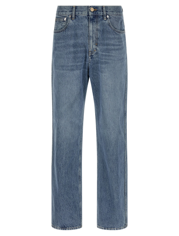 Délavé effect denim jeans #1